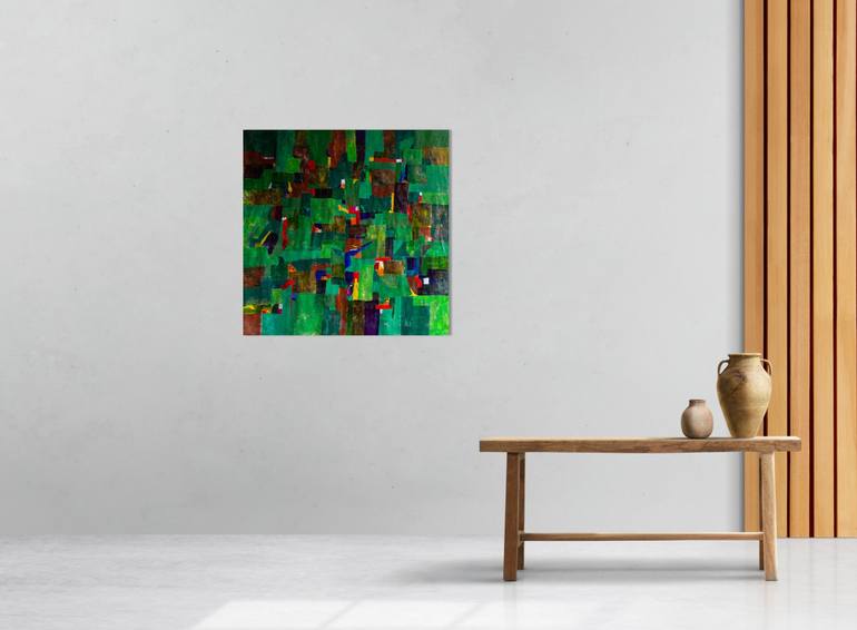 Original Fine Art Abstract Painting by Luis Xiua