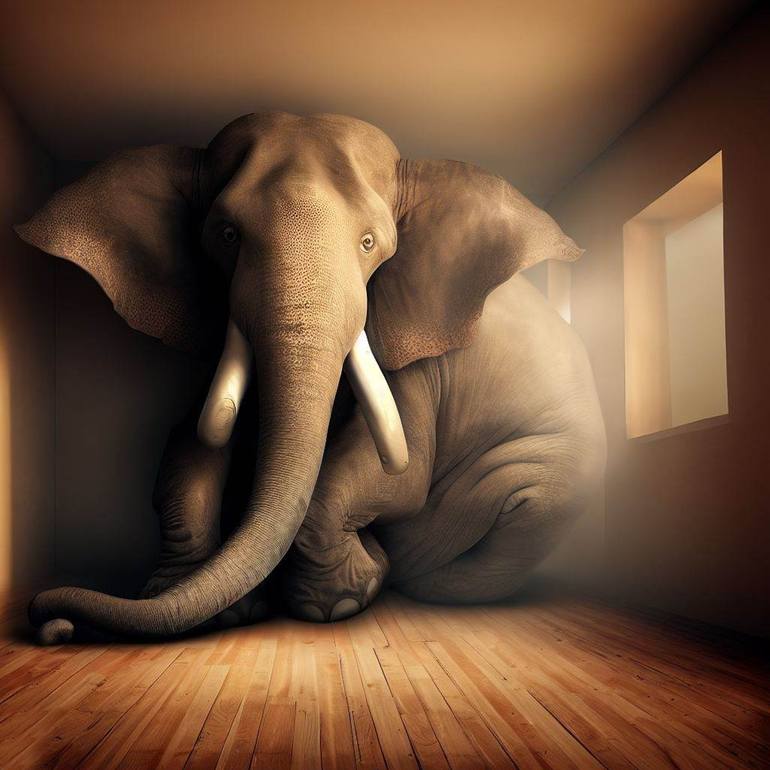 Elephant Xx Xx Xx Hd - The Elephant in the Room . Digital by Douglas Nealy | Saatchi Art