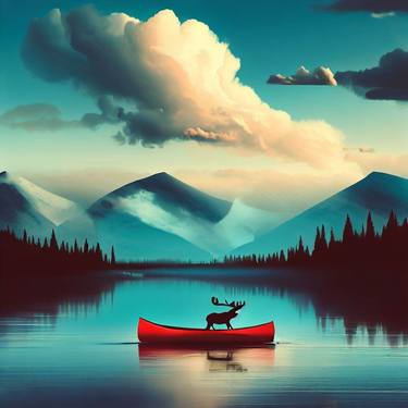 Moose Canoe Canada . thumb