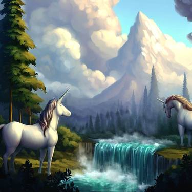 Unicorn Landscape . thumb