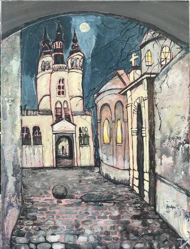 Print of Impressionism Cities Paintings by Viktoriia Teletien
