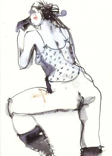 Print of Expressionism Body Drawings by Viktoriia Teletien