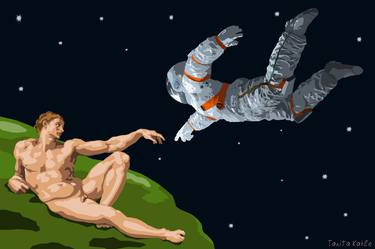 Creation of Adam - modern version thumb