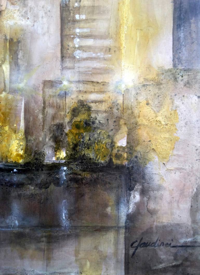 Original Abstract Expressionism Cities Painting by Joao Moreira