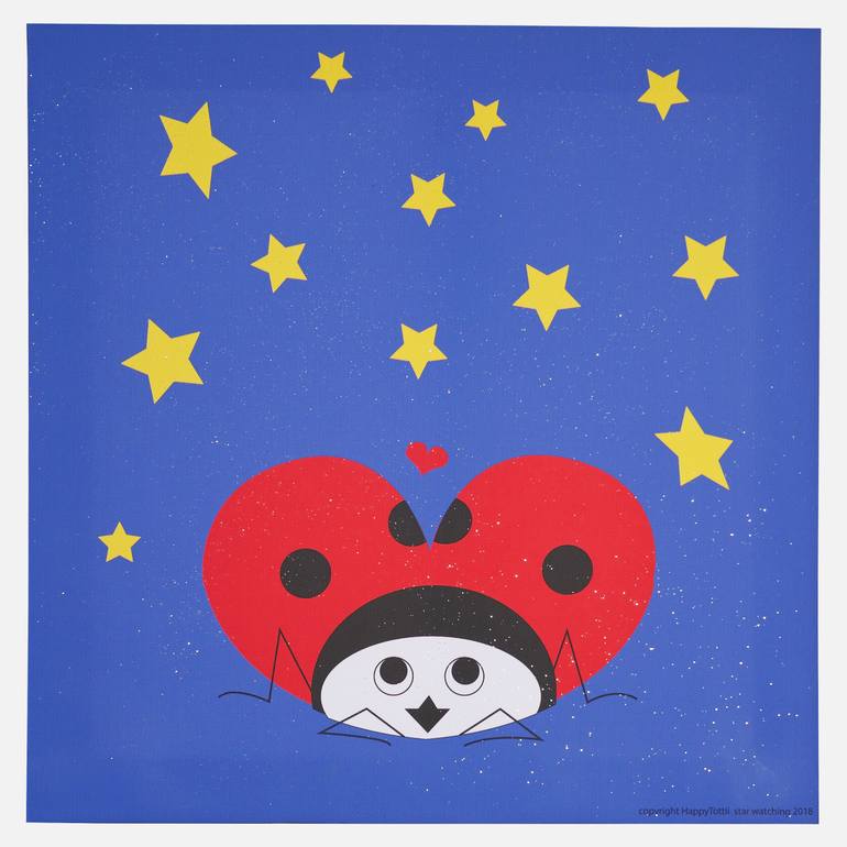 Original Art Deco Love Printmaking by Doris Taussig