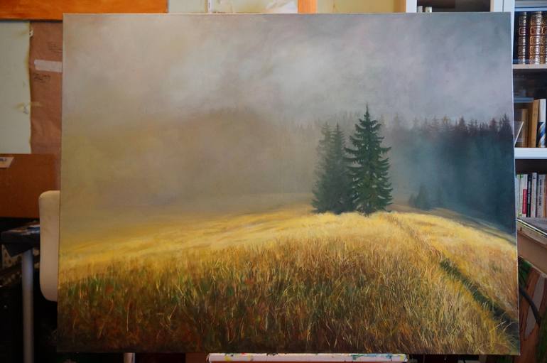 Original Minimalism Landscape Painting by Bartosz Jancik