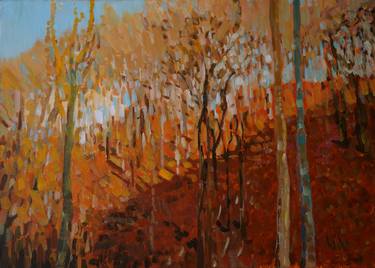 Original Impressionism Tree Paintings by Bartosz Jancik