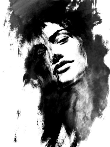 Conceptual modern portrait, print - "moment" - Limited Edition of 100 thumb