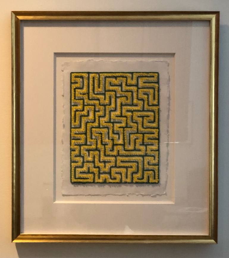 Original Abstract Patterns Mixed Media by Peggy Dembicer