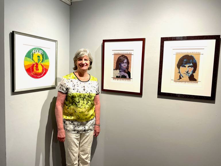 Original Folk Pop Culture/Celebrity Mixed Media by Peggy Dembicer