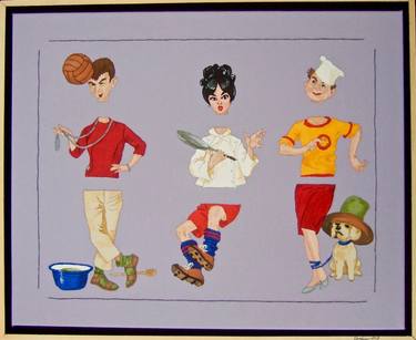 Print of Conceptual Humor Paintings by Peggy Dembicer