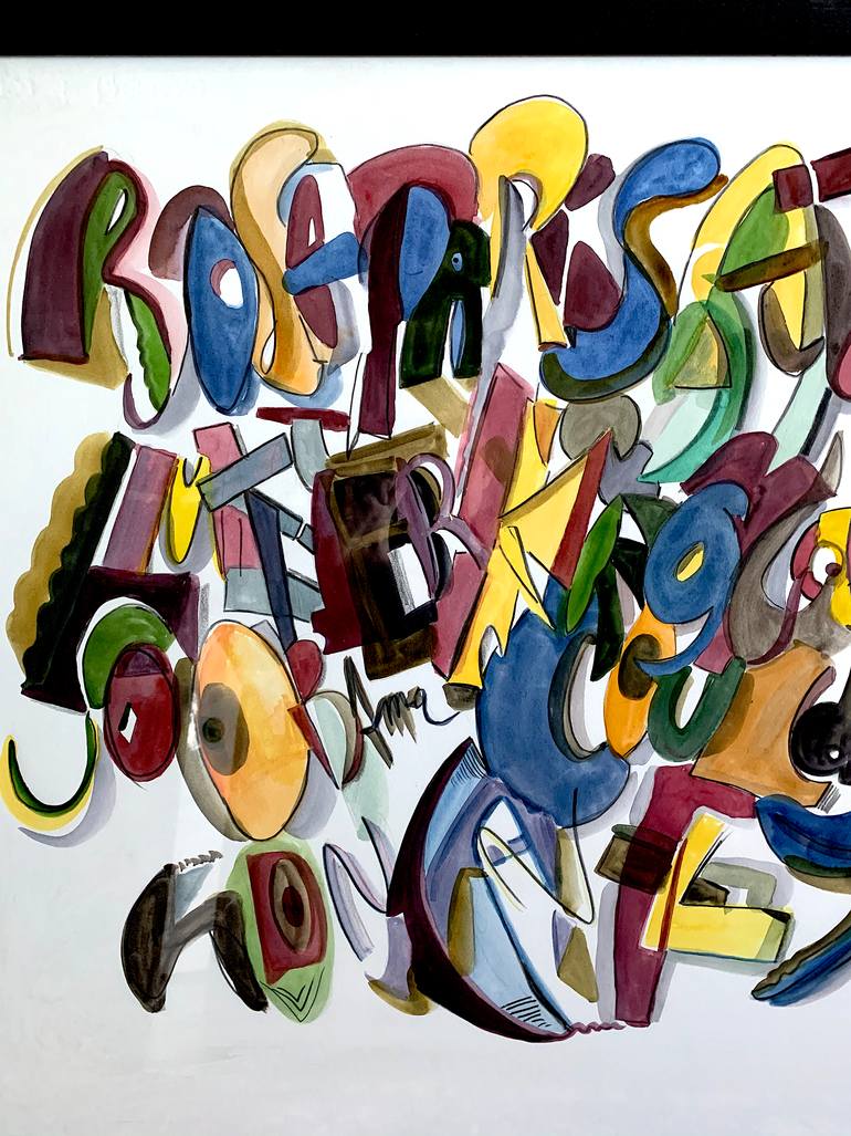 Original Street Art Graffiti Painting by Arnaud Faugas
