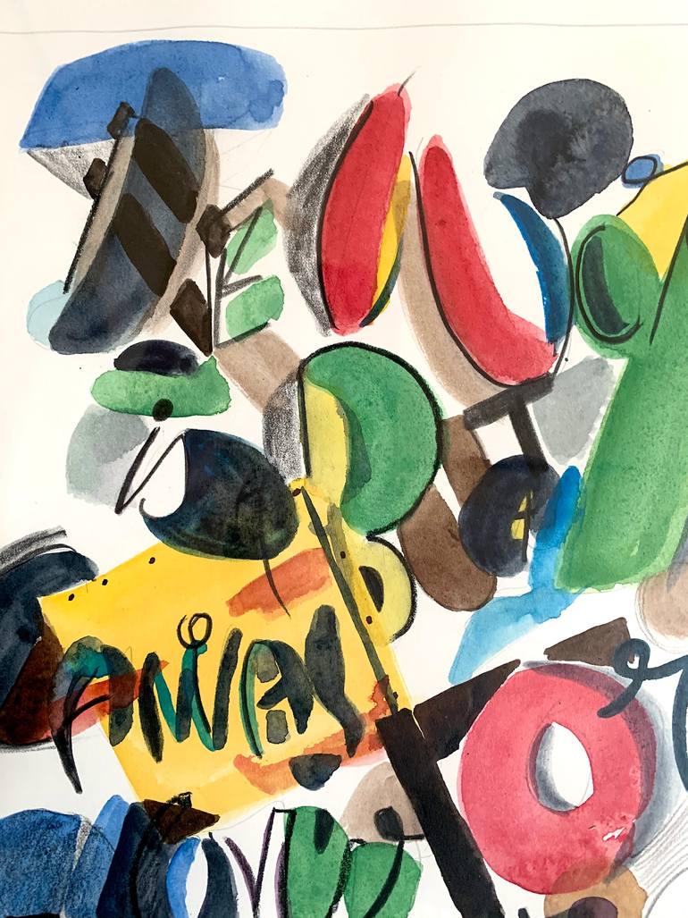 Original Street Art Graffiti Painting by Arnaud Faugas