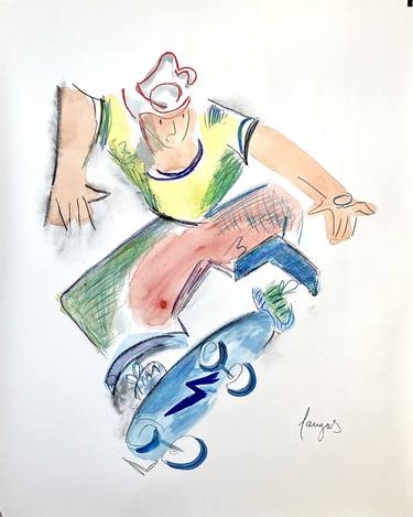 Original Illustration Sports Paintings by Arnaud Faugas