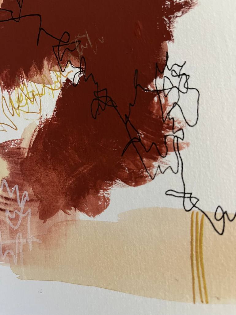 Original Abstract Expressionism Abstract Drawing by Judit Escayola