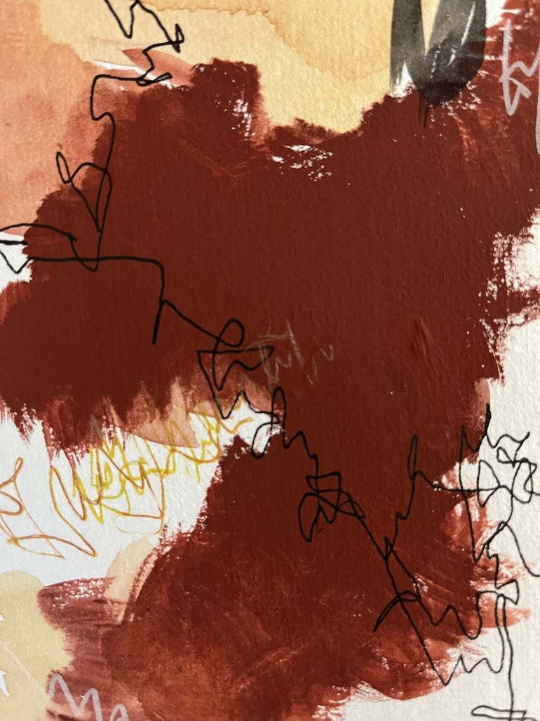 Original Abstract Expressionism Abstract Drawing by Judit Escayola