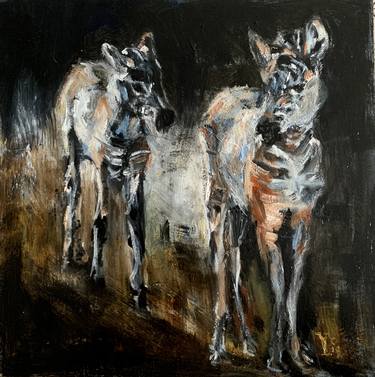 Original Expressionism Animal Paintings by Yolande de Vlugt