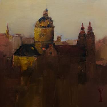 Original Expressionism Cities Paintings by Yolande de Vlugt