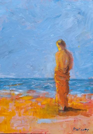 Original Impressionism Beach Paintings by Rosalind Roberts