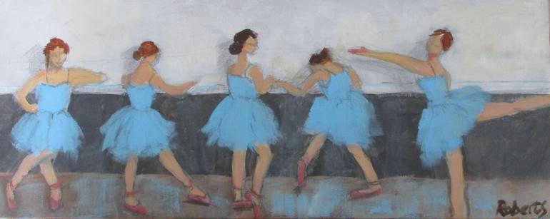 Dress rehearsal #4 Painting by Rosalind Roberts | Saatchi Art