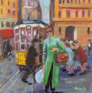 Print of Figurative Cities Paintings by Rosalind Roberts