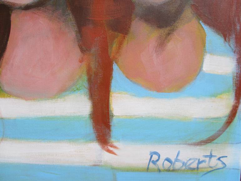 Original Figurative Women Painting by Rosalind Roberts