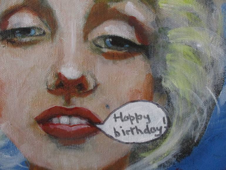 Original Figurative Pop Culture/Celebrity Painting by Rosalind Roberts