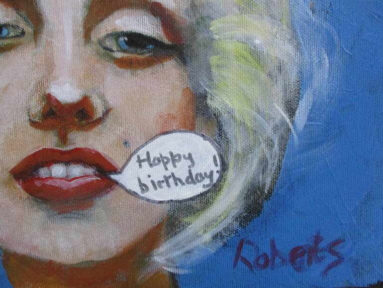 Original Figurative Pop Culture/Celebrity Painting by Rosalind Roberts