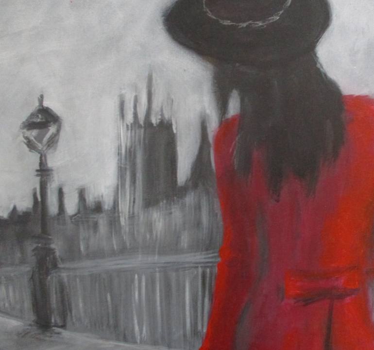 Original Figurative Cities Painting by Rosalind Roberts