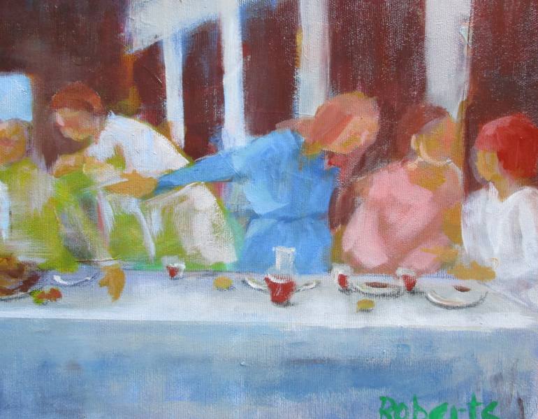 Original Figurative People Painting by Rosalind Roberts