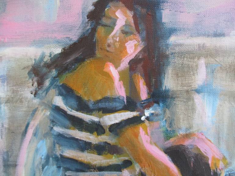 Original Figurative Women Painting by Rosalind Roberts