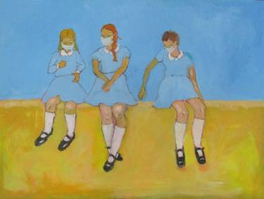 Print of Expressionism Children Paintings by Rosalind Roberts