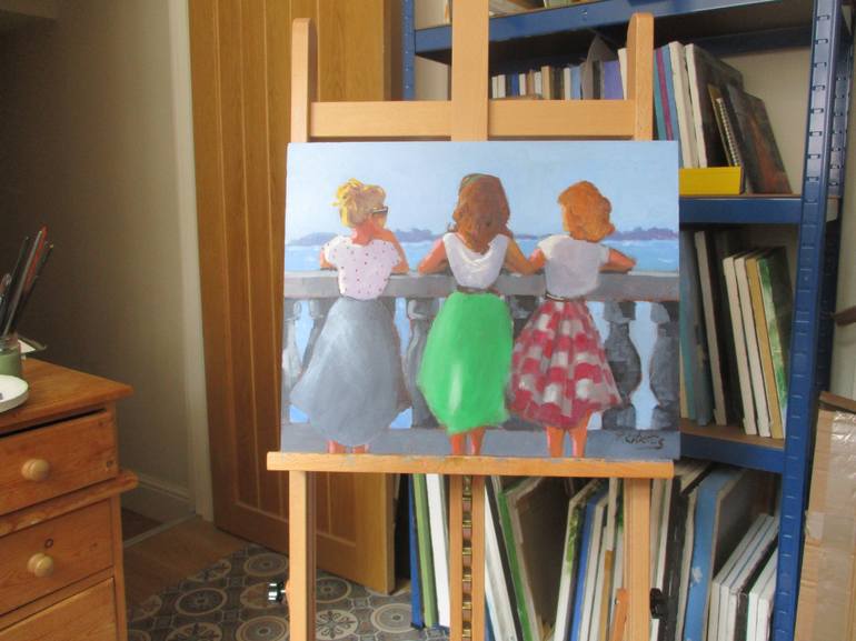 Original Figurative Women Painting by Rosalind Roberts