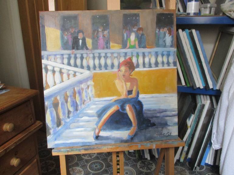 Original Figurative Women Painting by Rosalind Roberts