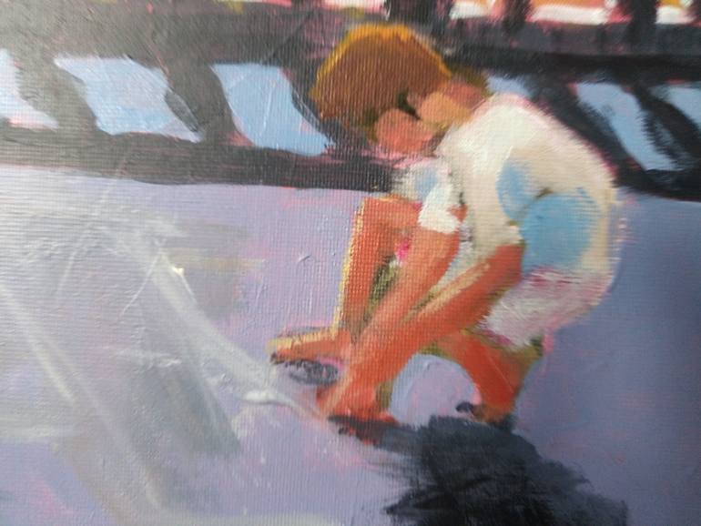 Original Figurative Children Painting by Rosalind Roberts