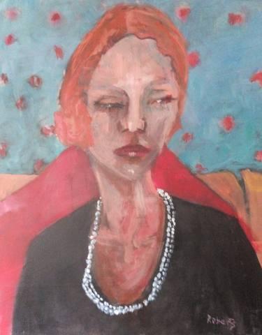 Original Expressionism Portrait Paintings by Rosalind Roberts