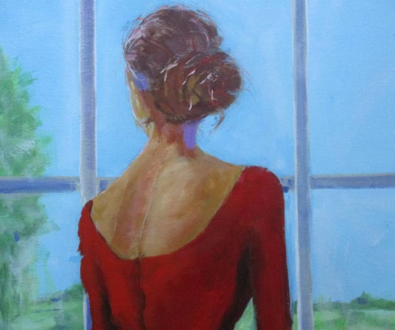 Original Figurative Women Painting by Rosalind Roberts