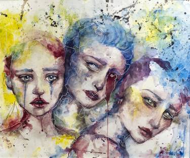 Print of Figurative Portrait Paintings by BAÏKA LAND