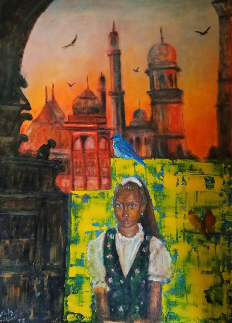 Print of Expressionism Fantasy Paintings by Sarah Hussein Alwassief 