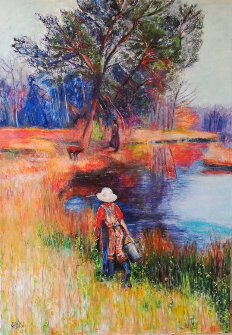Print of Impressionism Landscape Paintings by Sarah Hussein Alwassief 