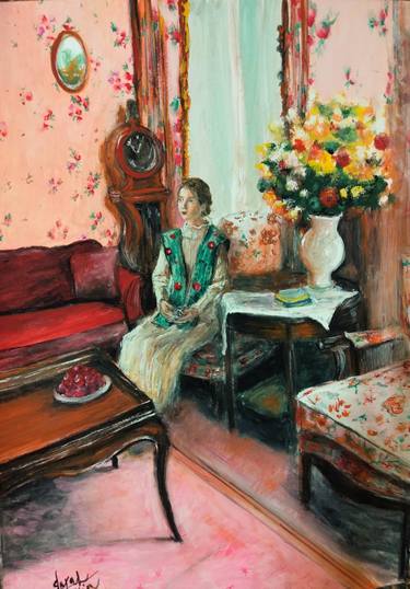 Print of Figurative Interiors Paintings by Sarah Hussein