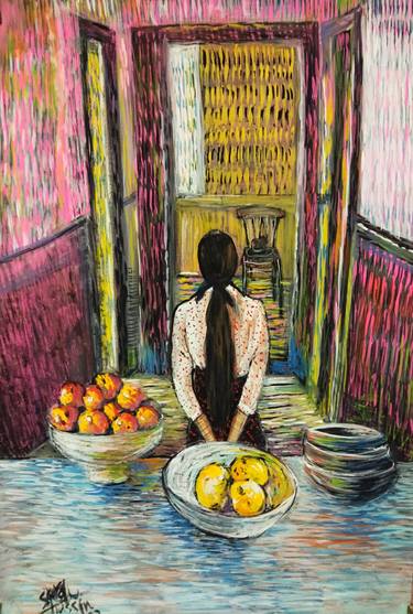 Print of Interiors Paintings by Sarah Hussein