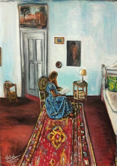 Original Interiors Paintings by Sarah Hussein
