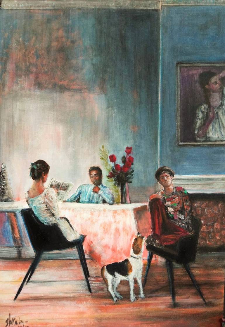 Print of Figurative People Paintings by Sarah Hussein Alwassief 