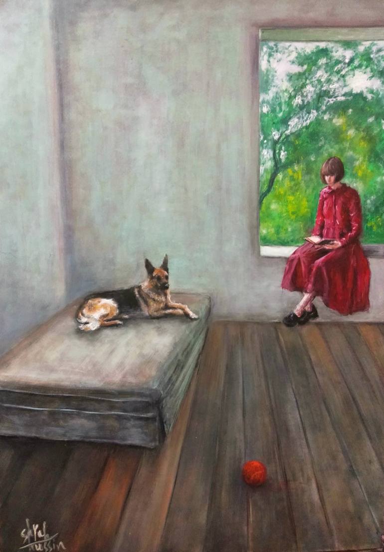 Print of Figurative People Paintings by Sarah Hussein Alwassief 