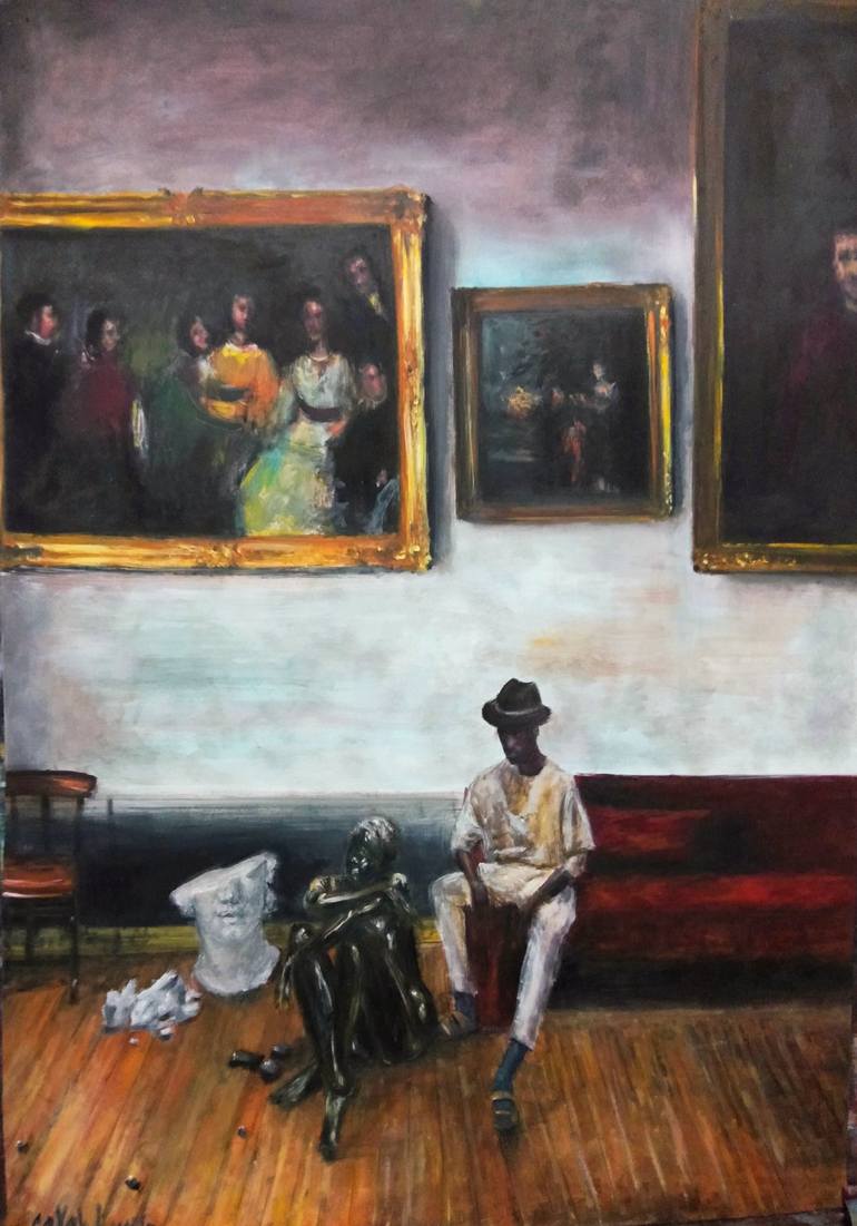 Print of Figurative People Paintings by Sarah Hussein Alwassief 