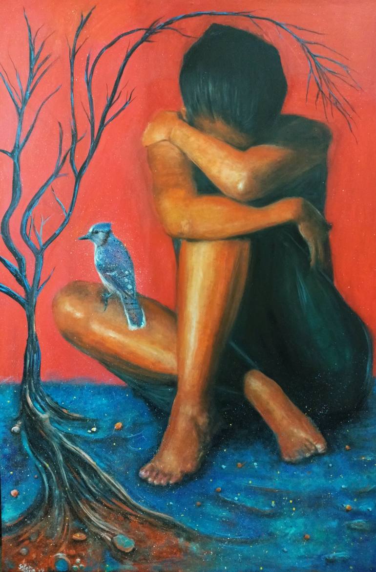 Print of Figurative People Paintings by Sarah Hussein Alwassief 