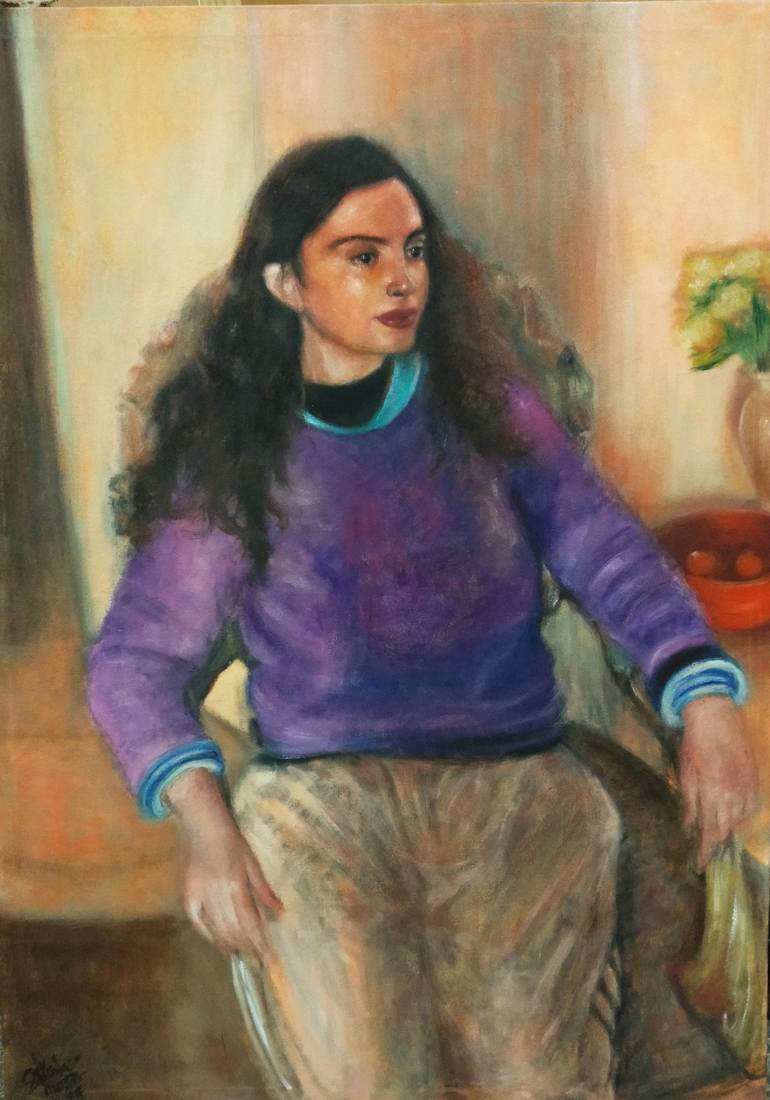 Print of Impressionism People Paintings by Sarah Hussein Alwassief 
