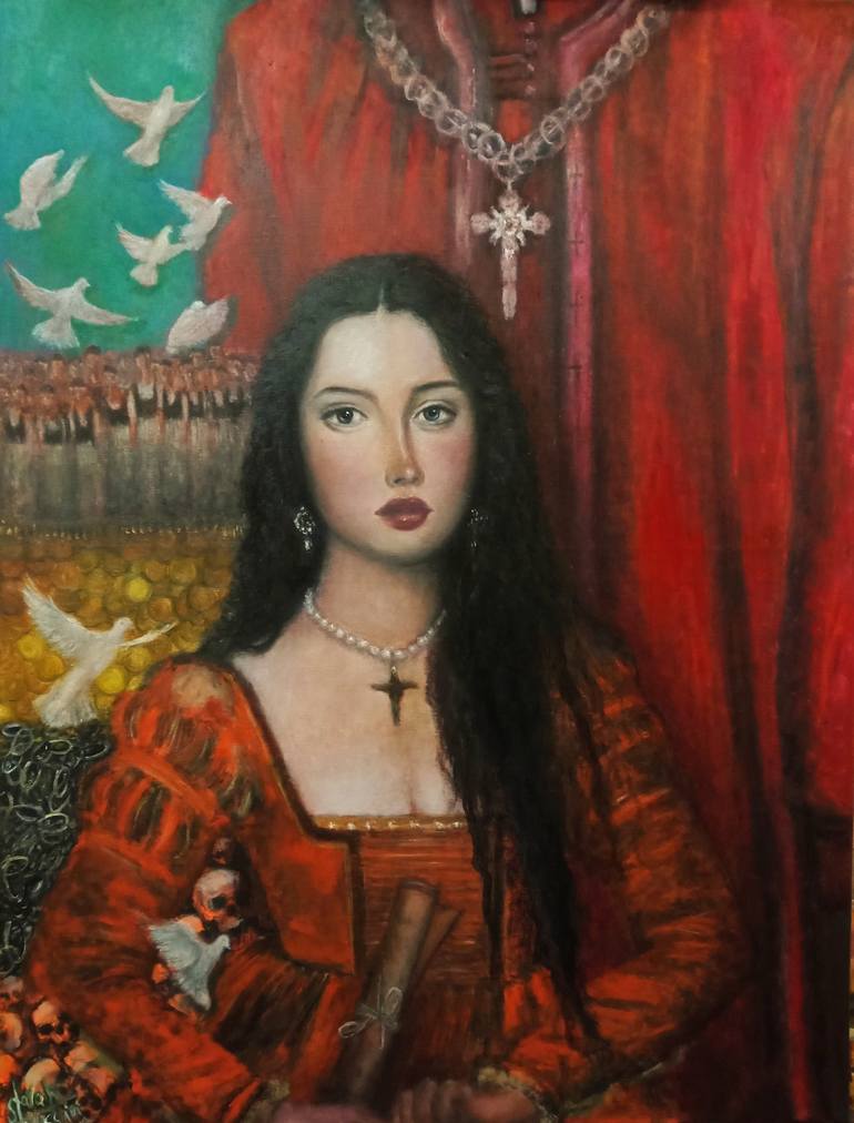 Print of Classicism People Paintings by Sarah Hussein Alwassief 
