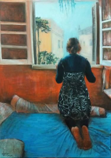 Original Figurative People Paintings by Sarah Hussein Alwassief 